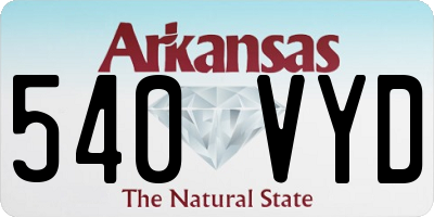 AR license plate 540VYD