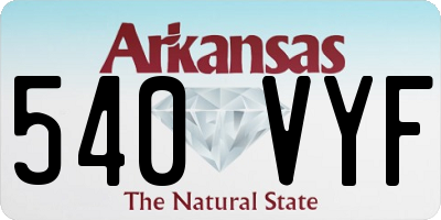 AR license plate 540VYF