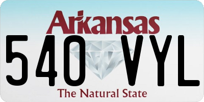 AR license plate 540VYL