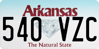 AR license plate 540VZC