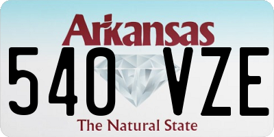AR license plate 540VZE