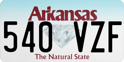 AR license plate 540VZF