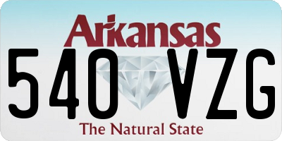 AR license plate 540VZG