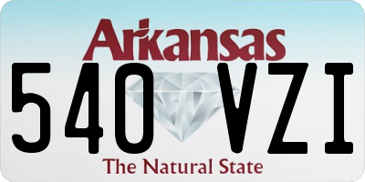 AR license plate 540VZI