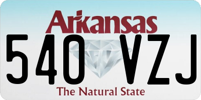 AR license plate 540VZJ