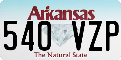 AR license plate 540VZP