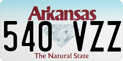 AR license plate 540VZZ