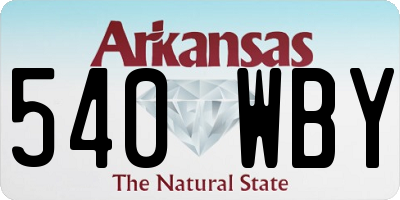 AR license plate 540WBY