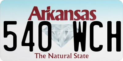 AR license plate 540WCH