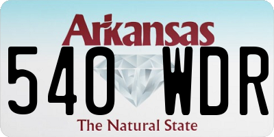 AR license plate 540WDR