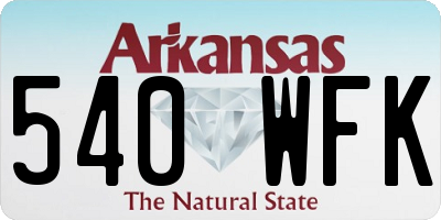 AR license plate 540WFK