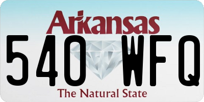 AR license plate 540WFQ