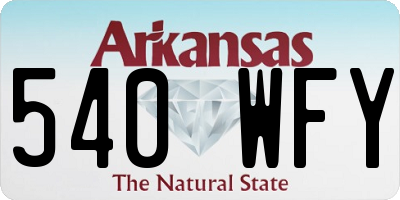 AR license plate 540WFY