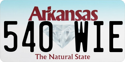 AR license plate 540WIE
