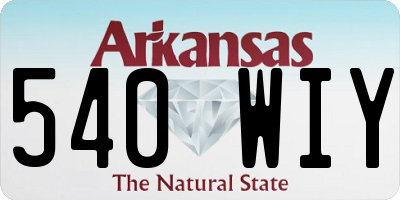 AR license plate 540WIY