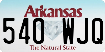 AR license plate 540WJQ