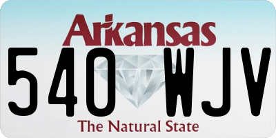 AR license plate 540WJV