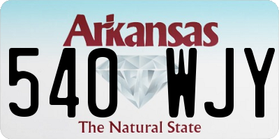 AR license plate 540WJY