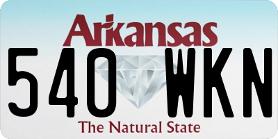 AR license plate 540WKN