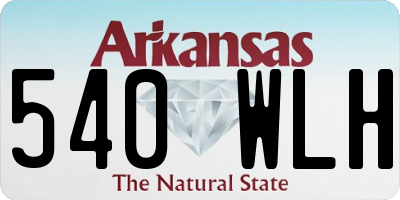 AR license plate 540WLH