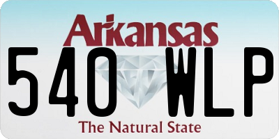 AR license plate 540WLP