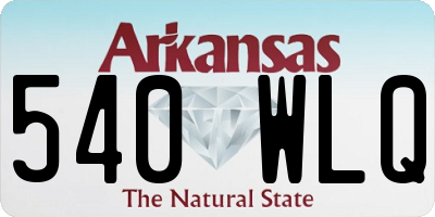 AR license plate 540WLQ