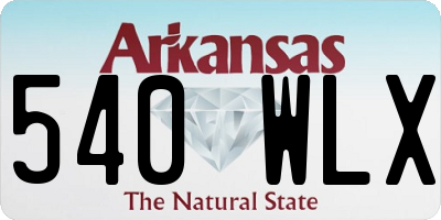 AR license plate 540WLX
