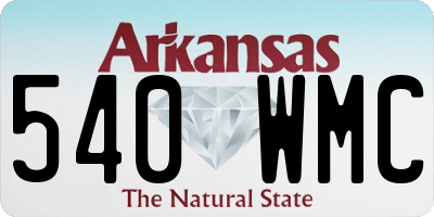 AR license plate 540WMC