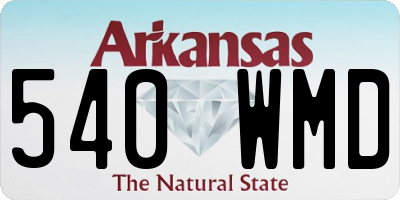 AR license plate 540WMD