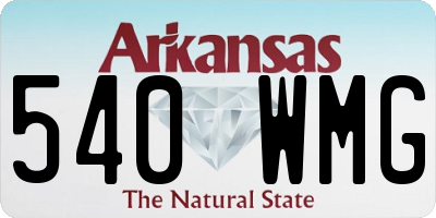 AR license plate 540WMG