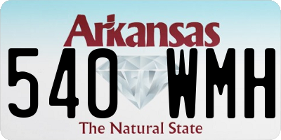AR license plate 540WMH