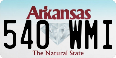 AR license plate 540WMI