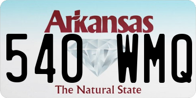 AR license plate 540WMQ
