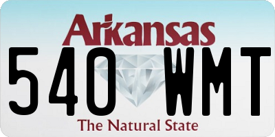 AR license plate 540WMT