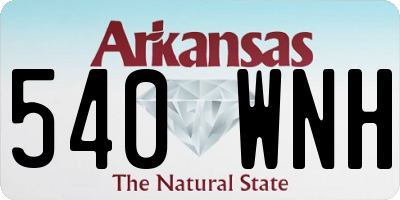 AR license plate 540WNH