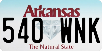 AR license plate 540WNK