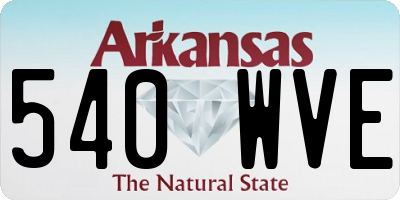 AR license plate 540WVE