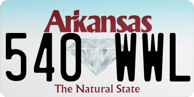 AR license plate 540WWL