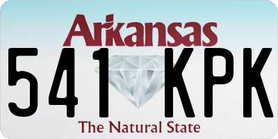 AR license plate 541KPK