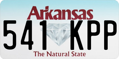 AR license plate 541KPP