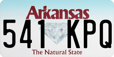 AR license plate 541KPQ