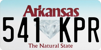 AR license plate 541KPR