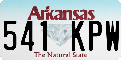 AR license plate 541KPW