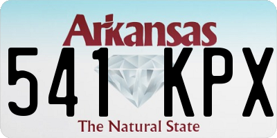 AR license plate 541KPX