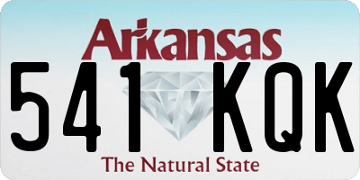 AR license plate 541KQK