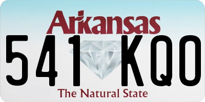 AR license plate 541KQO