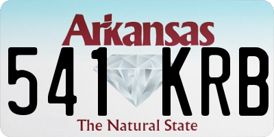AR license plate 541KRB