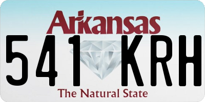 AR license plate 541KRH