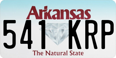 AR license plate 541KRP