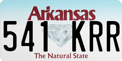 AR license plate 541KRR